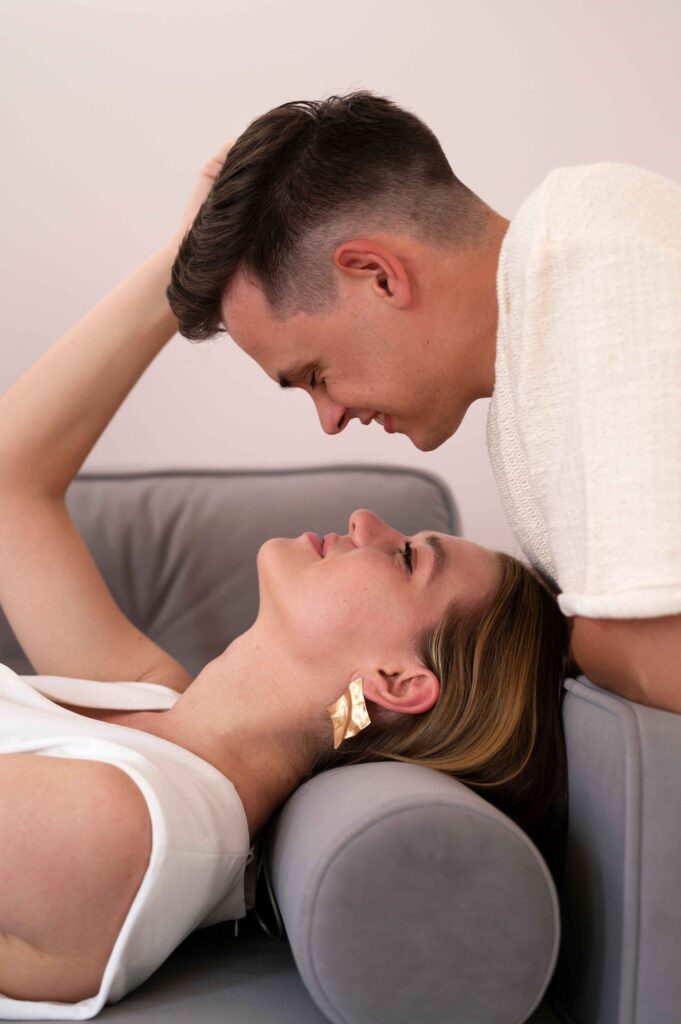 woman enhances performance with her husband after sexual therapy